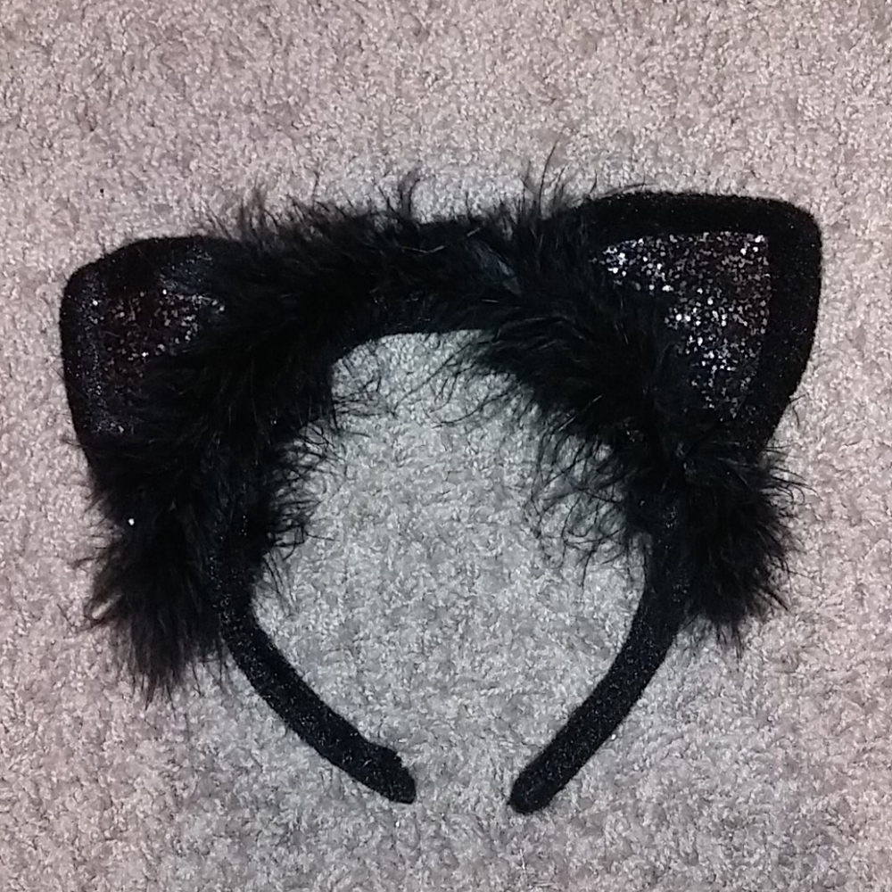 Black cat ear headband